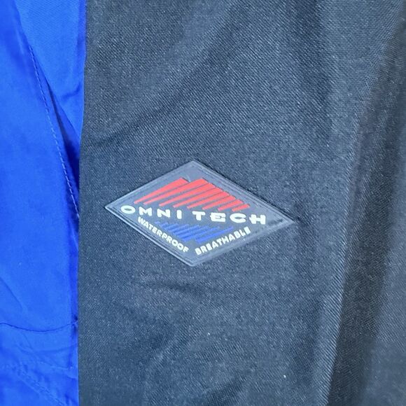 Columbia Titanium OMNI-TECH BREATHABLE SHELL WATERPROOF JACKET Sz L Men Blue - Picture 4 of 11